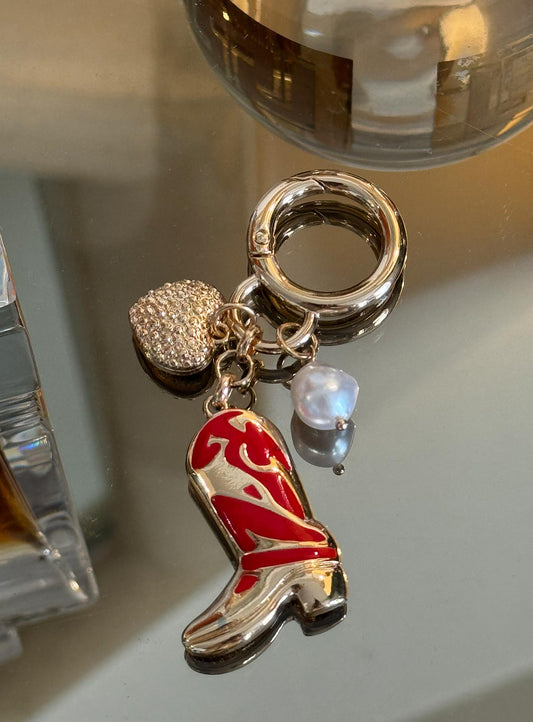 Such A Charmer Keyring Gold