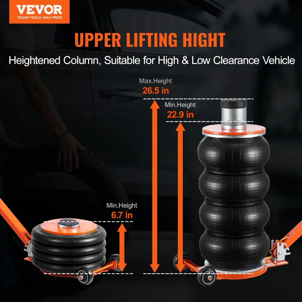 🔧LAST CALL: Heavy-Duty Pneumatic Air Jack – Portable Air Lift Jack for Fast & Easy Vehicle Lifting