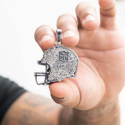 2025 Miami Dolphins Team Helmet Pendant  - White Gold